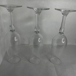 Vintage Hollywood Glamour Wine Champagne Glass Set 0f 3 By Fred Hayman RARE FIND